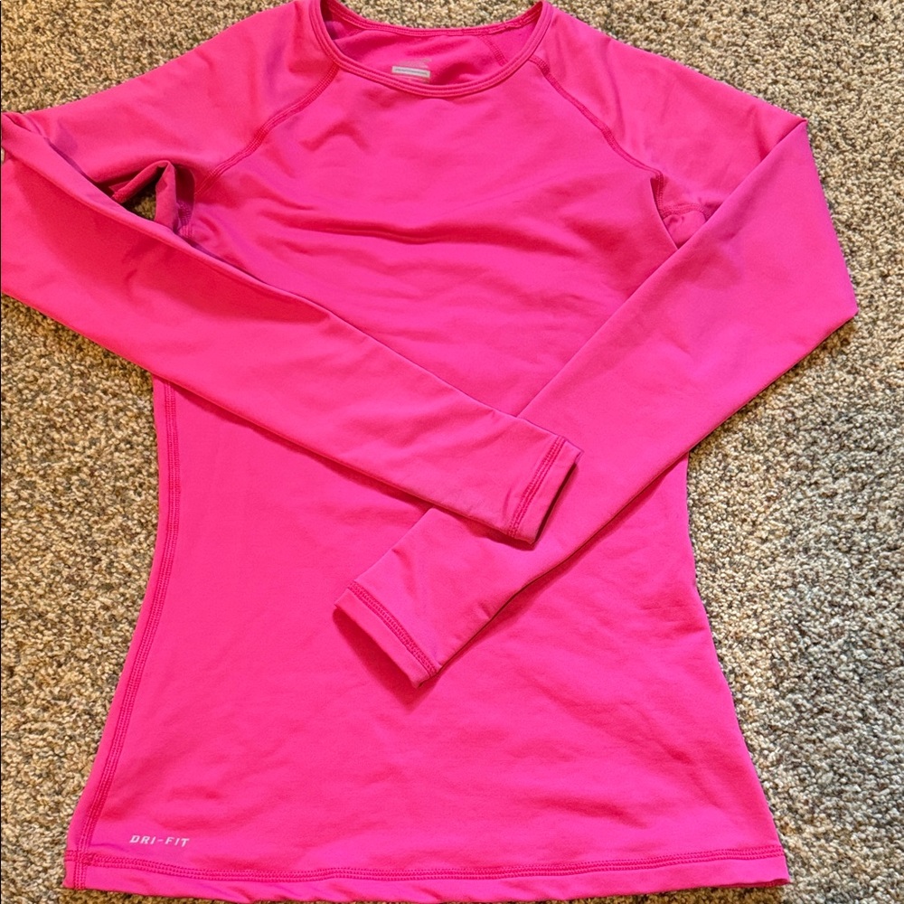 Nike Hot Pink Dri-FIT Athletic Top